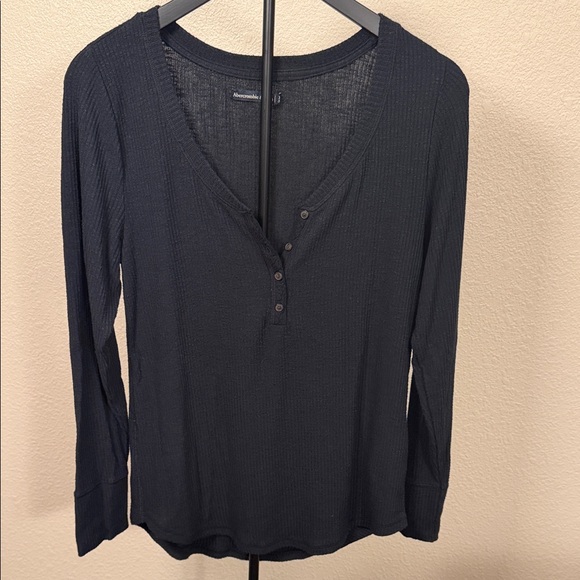 Abercrombie & Fitch Navy Long Sleeve Top - Picture 7 of 7